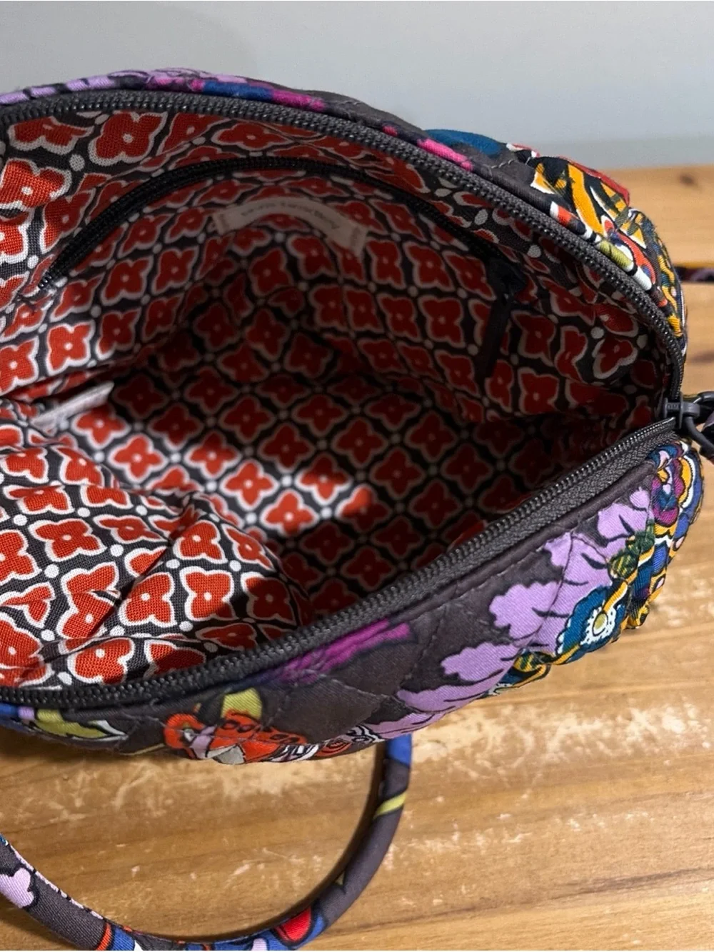 Vera Bradley Blake Colorful Bouquet Paisley Crossbody Bag